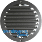UPMANN Wetterschutzgitter aufschraubbar rund 250 mm Edelstahl V2A geb�rstet