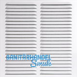 UPMANN Wetterschutzgitter eckig mit Einbaurahmen/Klemmfeder 430x440 mm wei�