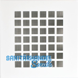 UPMANN L�ftungsgitter eckig mit Klemmfeder 140x140 mm Stahl wei�