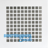 UPMANN L�ftungsgitter eckig mit Klemmfeder 200x200 mm Stahl wei�