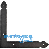 HALC� Scheinwinkelband Fulp, 140 x 140 mm, Stahl verzinkt schwarz passiviert