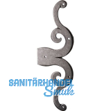 T�rscheinband Rustikal, 319 x 123 mm, Stahl verzinkt schwarz passiviert