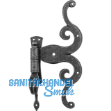 HALC� T�rkreuzband Rustikal m.Aufschraubkloben,Stahl verzinkt schwarz passiviert