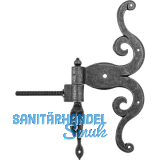 HALC� T�rkreuzband Rustikal m.Einschraubkloben,Stahl verzinkt schwarz passiviert