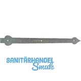 T�rscheinlangband ohne Kloben, 545,5 mm, Stahl verzinkt schwarz passiviert