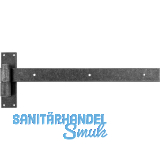 HALC� T�rlangband Hall mit Aufschraubkloben, 400 mm, verzinkt schwarz passiviert