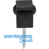 HALC� Bodent�rpuffer 25 x 25 mm, Stahl verzinkt schwarz passiviert