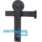 HALC� Schiebet�rbeschlagset Glas 8-24 mm Laufschiene L=2000 mm Schwarzstahl