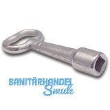 Steckschl�ssel f. Dornreiber, VK 6 mm, Zinkdruckguss