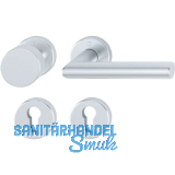 HOPPE Wechselgarnitur STOCKHOLM auf Rosette, Aluminium silber eloxiert