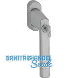 HOPPE Fenstergriff HAMBURG - Sperrzylinder, Aluminium Edelstahl-Effekt