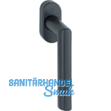 HOPPE Fenstergriff AMSTERDAM, Vierkantstift 7 x 37 mm, Edelstahl schwarz matt