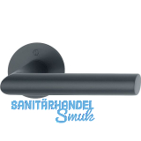 HOPPE Dr�ckergarnitur AMSTERDAM - ohne Schl�sselrosette, Edelstahl schwarz matt