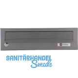 JU Ersatzt�re f�r Hausbrieffachanlage 375 x 110 mm, graualuminium RAL 9007