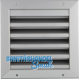 UPMANN Wetterschutzgitter eckig zum Einbauen 195 x 195 mm Alu silber