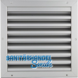 UPMANN Wetterschutzgitter eckig zum Einbauen 295 x 295 mm Alu silber