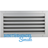 UPMANN Wetterschutzgitter eckig zum Einbauen 395 x195 mm Alu silber