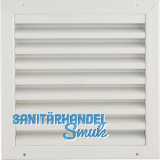 UPMANN Wetterschutzgitter eckig zum Einbauen 295 x 295 mm Alu wei� RAL 9010