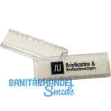 JU Namensschild 67 x 22 mm aus Plexiglas