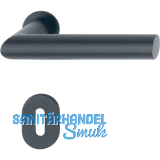 HOPPE Dr�ckergarnitur AMSTERDAM - auf mini Rosette BB, 40-50, schwarz matt