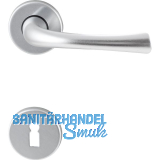 Dr�ckergarnitur FLORENZ - auf Rosette BB, 38 - 42, Aluminium silber eloxiert