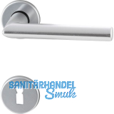 Dr�ckergarnitur TURIN - auf Rosette BB, 38 - 42, Aluminium silber eloxiert