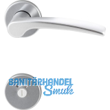 Dr�ckergarnitur TRIEST - auf Rosette WC, 38 - 42, Aluminium silber eloxiert