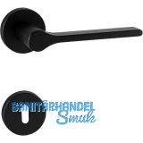 MARCHESI Dr�ckergarnitur ZADAR auf Rosette BB, 38-45 mm, Zamak schwarz matt