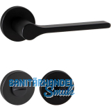 MARCHESI Dr�ckergarnitur ZADAR auf Rosette WC, 38-45 mm, Zamak schwarz matt