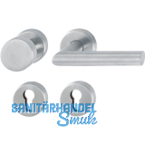 Feuerschutz-Wechselgarnitur AMSTERDAM Rosette, 40-45 mm, Edelstahl matt