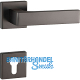 MARCHESI Dr�ckergarnitur BUDAPEST Rosette PZ, 38-45 mm, Zamak vernickelt dunkel