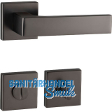 MARCHESI Dr�ckergarnitur BUDAPEST Rosette WC, 38-45 mm, Zamak vernickelt dunkel