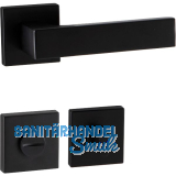 MARCHESI Dr�ckergarnitur BUDAPEST Rosette WC, 38-45 mm, Zamak schwarz matt