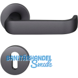 FSB Feuerschutz Dr�ckergarnitur 79 1268 AGL DIN EN179 PZ, Aluminium schwarz matt