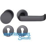 FSB Feuerschutz Wechselgarnitur 79 1268 AGL DIN PZ, rechts, schwarz matt