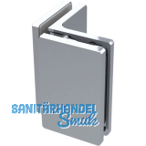 Winkelverbinder 485E53 90� Glas-Glas, Messing verchromt poliert