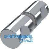 Duscht�rknopf rund, 25 mm, Aluminium verchromt poliert