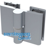 Duscht�rband 8411N HS 180� Glas-Glas, links, Zamak verchromt poliert