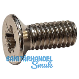 Simons Senkschraube M4 x10 f�r T�rband TECTUS, Stahl vernickelt