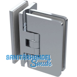 Duscht�rband 8506R 90� Glas-Glas mit Feststellung, Messing verchromt poliert