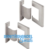 Abdeckkappenpaar zu Duscht�rband 8010BTJC,Aluminium Edelstahl satiniert