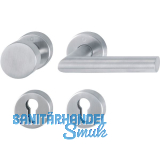 FH-Wechselgarnitur AMSTERDAM Sertos DIN - auf Rosette PZ, Edelstahl matt