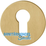 HOPPE PZ-Rosette flach mit St�tznocken, rund, Edelstahl messingfarben hell