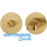 HOPPE WC-Rosette flach mit St�tznocken, rund, Edelstahl messingfarben hell