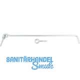 Fensterhaken gerade, 300 mm, Stahl verzinkt