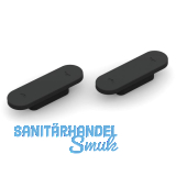 T�rmagnet Magnotica Pro E, 73 x 22 mm, Abdeckkappe oval, Zamak schwarz