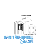 MACO Sprossenband f�r Sprossenrahmen, links, Kunststoff dunkelbraun (11155)