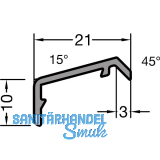 GUTMANN Fl�gelabdeckprofil FP 16, L=6000 mm, Aluminium blank