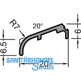 GUTMANN Fl�gelabdeckprofil FP 6257, L=6000 mm, Alu mittelbronze eloxiert (G214)