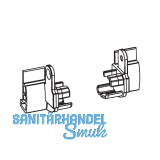 Endst�cke TRANSIT 58 - 76 f�r Mitte rechts Falz 12 mm, Kunststoff schwarz-grau